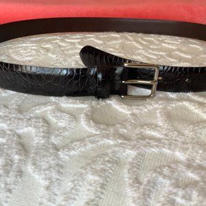 Women's Black Crocodile Belt